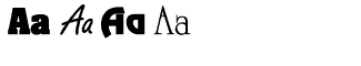 Sands Serif fonts A-D: Aachen, et al Volume