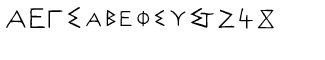Symbol fonts A-E: Acropolis Then