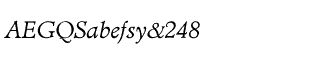 Serif fonts A-B: Administer Book Italic