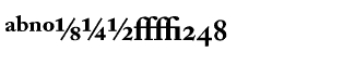 Serif fonts A-B: Adobe Caslon Bold Expert Package
