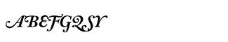 Serif fonts A-B: Adobe Caslon Bold Italic Swash