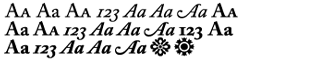 Serif fonts A-B: Adobe Caslon Expert Volume