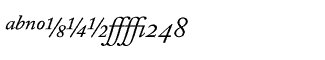 Serif fonts A-B: Adobe Caslon Italic Expert Package