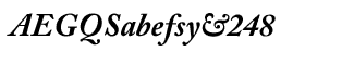 Serif fonts A-B: Adobe Caslon Pro Bold Italic