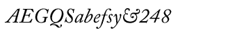 Serif fonts A-B: Adobe Caslon Pro Italic