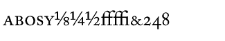 Serif fonts A-B: Adobe Caslon Regular Expert Package