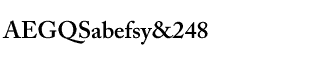 Serif fonts A-B: Adobe Caslon Semibold