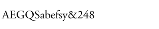 Serif fonts A-B: Adobe Garamond Regular