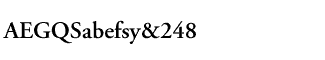 Serif fonts: Adobe Garamond Semibold