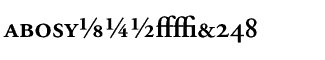 Serif fonts A-B: Adobe Garamond Semibold Expert Package