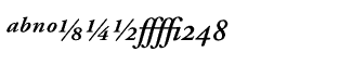 Serif fonts A-B: Adobe Garamond Semibold Italic Expert Package