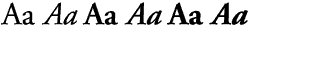 Serif fonts A-B: Adobe Garamond Volume