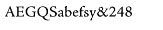 Serif fonts A-B: Adobe Jenson Pro Caption