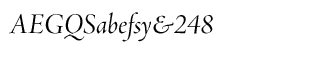 Serif fonts A-B: Adobe Jenson Pro Italic Display