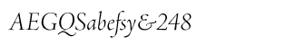 Serif fonts A-B: Adobe Jenson Pro Light Italic Display