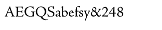 Serif fonts A-B: Adobe Jenson Pro Regular