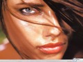 Celebrity wallpapers: Adriana Lima beautiful eye wallpaper