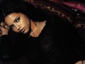 Celebrity wallpapers: Adriana Lima in black dress wallpaper