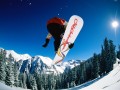 Snowboarding wallpapers: Airbone Clear Sky