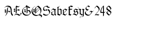 Old English fonts: Albert Betenbuch