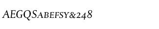 Serif fonts A-B: Albertina Medium Italic SmallCaps Package