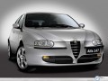 Alfa Romeo 147 front silver wallpaper