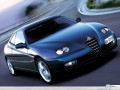 Alfa Romeo GTV dark blue front view wallpaper