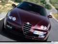 Alfa Romeo GTV dark purple front view wallpaper