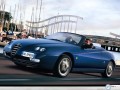 Alfa Romeo Spider blue front right side wallpaper