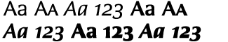 Serif fonts A-B: Alinea Incise Volume