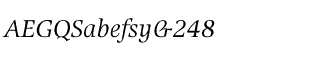 Serif fonts A-B: Alinea Roman Regular Italic Package