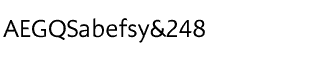 Serif fonts A-B: Alinea Sans Regular Package