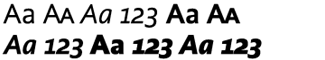 Serif fonts A-B: Alinea Sans Volume