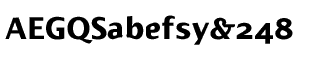 Sands Serif fonts A-D: Alphabet Bold