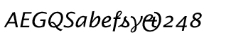 Sands Serif fonts A-D: Alphabet OSF
