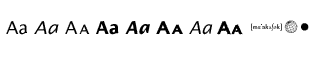Sands Serif fonts A-D: Alphabet Volume