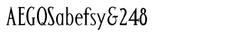 Serif fonts A-B: Altar