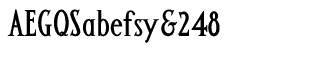 Serif fonts A-B: Altar Bold