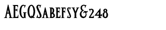 Serif fonts A-B: Altar Bold Small Caps