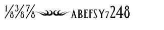 Serif fonts A-B: Altar Fractions