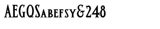 Serif fonts A-B: Altar Petite Caps Bold