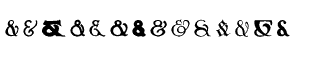 Symbol fonts A-E: Ampersands