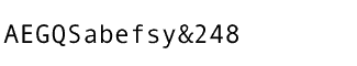 Sands Serif fonts A-D: Andale Mono