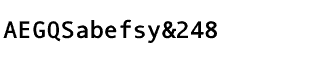 Sands Serif fonts A-D: Andale Mono Bold