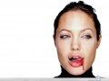 Celebrity wallpapers: Angelina Jolie bloody wallpaper