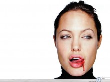 Angelina Jolie bloody wallpaper