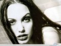 Celebrity wallpapers: Angelina Jolie in bathroom wallpaper
