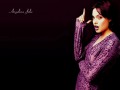 Celebrity wallpapers: Angelina Jolie in purple dress wallpaper