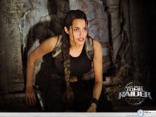 Angelina Jolie raiding tombs wallpaper