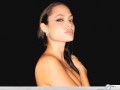 Celebrity wallpapers: Angelina Jolie sexy look wallpaper